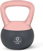Primasole Soft Kettlebell - Anti-Slip Grip, Neoprene Material, Light Gray or Light Blue, Home Workout Kettlebell Weights for Strength Training - Image 2