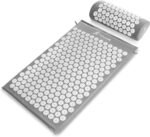 ProsourceFit Acupressure Mat and Pillow Set for Back/Neck Pain Relief and Muscle Relaxation, Grey - Image 2