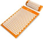 ProsourceFit Acupressure Mat and Pillow Set for Back/Neck Pain Relief and Muscle Relaxation, Orange - Image 2