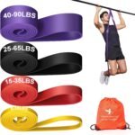 Pull Up Assistance Bands Set 5 LBS - 230 LBS, Long Resistance Bands for Pull Ups Working Out, Gym Workout Bands for Men Exercise Muscle Training and Shape Body - Carry Bag Included - Image 2
