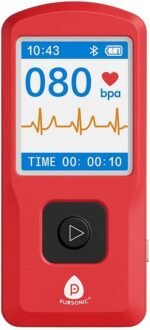 Pursonic EKG Monitor and Rechargeable Wellness Tracker – Portable Handheld Display for Personal Wellness Metrics, LCD Screen, App Connectivity – Compact Lifestyle Gadget for Home or Travel - Image 2