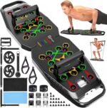 Push UP Board, Pilates Bar & Fitness Accessories, 25 in 1 Foldable Push up Bar at Home Gym, Workout Exercise Professional Push Up Strength Training Equipment for Man and Women - Image 2