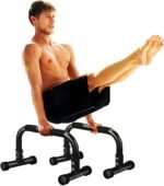 Push Up Bar, Parallettes Bars For L-sit & Dip, Heavy-Duty No Wobbling Parallel Bars Stand For Handstands, Full Planche, Calisthenics, 9.5in High Workout Stands for Home Fitness Training - Image 2