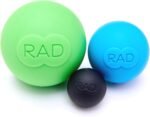 RAD Rounds – 3 Density Yoga Massage Ball Set for Deep Tissue Myofascial Release – Therapy Balls for Feet, Back, Neck, Jaw & Forearms – Trigger Point & Mobility Therapy (3-Pack) - Image 2