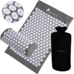 ROMIX Acupressure Mat and Pillow Set, Acupuncture Mat for Back Pain, Neck, Shoulder Pain Relief, Stress Reduction, Wellness Therapy, Cushioned Acupressure Mats with Carry Bag for Men and Women - Image 2