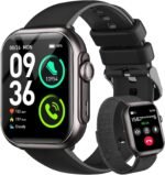 RUXINGX Smart Watch for Women Men: Smartwatch with SpO2 Sleep Track & Heart Rate Monitor, Bluetooth Calling for iPhone Android, 30-Day Long Battery, 120+ Fitness Modes, IP68 Waterproof, Reloj - Image 2