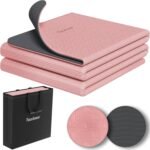 Readaeer Foldable Yoga Mat for Travel Folding Yoga Mat 6mm Thick with Carrying Bag, Non-Slip TPE Exercise Pilates Mat for 72" L x 24" W x 0.24 Inch - Image 2
