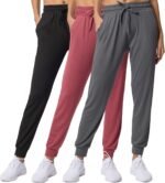 Real Essentials 3 Pack: Women's Ultra-Soft Lounge Joggers Sweatpants Athletic Yoga Pants with Pockets (Available in Plus) - Image 2