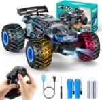 Remote Control Car, 1:18 Scale Rc Cars, All-Terrain RC Truck with LED Light, 20KM/H, Rechargeable, 2WD, 2.4GHz, Sturdy PVC Shell, Remote Control Truck for Boys 4-7 8-12, Beginner - Image 2