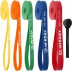 Resistance Bands, Pull Up Bands, Workout Bands for Exercise, Thick Heavy Resistance Band Set with Door Anchor, Elastic Bands for Body Stretching, Crossfit Training at Home/Gym Men & Women Women - Image 2