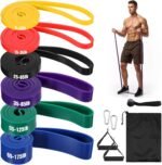 Resistance Bands Pull Up Bands for Men Women, Exercise Resistance with Door Anchor Heavy Duty Stretch Exercise Muscle Training - Image 2