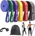 Resistance Bands Set - Pull Up Bands for Men Women, Exercise Bands Resistance with Door Anchor, Training Poster & Pouch for Body Stretching, Pull Up Assist - Image 2