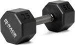 Rubber Coated Dumbbells - No Roll Design Easy-Grip Steel Knurled Handle, Weights Dumbbells Set for Strength Training - Ideal Weights Set for Home Gym - 10-60 LBS SOLD INDIVIDUALLY - Image 2