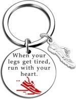 Runner Gifts Men Cross Country Running Gifts for Runners Men Women Track and Field Keychain - Image 2