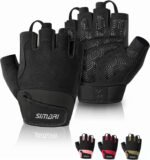 SIMARI Breathable Workout Gloves for Men & Women, Weight Lifting Gloves with Padded, Grip, Full Palm Protection, Gift for Gym Exercise, Cycling, Weightlifting Training, Fitness, Black, Pink, Size - Image 2