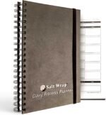 SaltWrap Daily Fitness Planner - Gym Workout Training Log, Weightlifting Exercise Journal, and Food/Diet Tracker - Daily and Weekly Pages, Goal Tracking, Spiral-Bound, 7 x 10 inches - Image 2