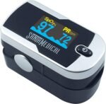 Santamedical Generation 2 Fingertip Pulse Oximeter Oximetry Blood Oxygen Saturation Monitor with Batteries and Lanyard - Image 2