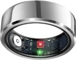 Sleep Tracker Ring with Heart Rate, Waterproof Fitness Ring for Activity Monitoring/Steps/Distance/Calories, Air Gestures, Up to 7-Day Battery, for iOS Android (Silver,#12) - Image 2