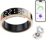 Smart Ring Health Tracker with LED Display Screen, IP68 Waterproof Fitness Tracker, Bluetooth Connection Health Ring Compatible with iOS/Android, Activity Tracker/Heart Rate/Blood Oxygen/Sleep/Step - Image 2