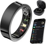 Smart Ring for Women Men, Fitness Tracker Ring with Body Temperature, Heart Rate, Blood Oxygen, Sleep Monitor, Calories, No Subscription Fee, IP68 Waterproof for iPhone & Android (Black, #9) - Image 2