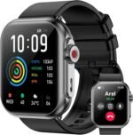 Smart Watch for Men Women, 1000mAh Battery 100-Day Standby Time, 1.85" HD Screen Fitness Tracker, 110+ Sport Modes, IP68 Waterproof, Heart Rate/Sleep Monitor, Fitness Watch for Android/iOS (Black) - Image 2