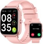 Smart Watch for Men Women (Answer/Make Calls), 1.83" HD Touchscreen Fitness Tracker, 480Hrs Playtime,112+ Sports Modes,Fitness & Sleep Tracker,Health,Fitness Watch for Android/iOS,IP68 Waterproof,Pink - Image 2