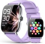 Smart Watches Fitness Tracker for Men Women with Step Counter, Sleep /Calorie Monitor, Pedometer, IP68 Waterproof, 120+ Sports for iPhone Android, 1.91”HD Touchscreen Smartwatch (Casual, Purple, 1.91) - Image 2