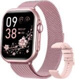 Smart Watches for Women (Android/iPhone), 1.83" HD Smart Watch with Calls/Messages/Notifications, Sleep/Heart Rate/SpO2/Blood Pressure Monitor, 110+ Sports Modes Fitness Tracker Watch, 1000mAh Battery - Image 2