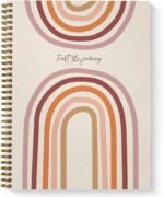 Softcover Trust The Journey 8.5" x 11" Motivational Spiral Health Journal/Notebook, 120 Daily Wellness Tracker Pages, Durable Gloss Laminated Cover, Gold Wire-o Spiral. Made in the USA - Image 2