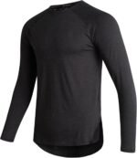 Spyder Mens Athletic Shirts - Sueded Crewneck Soft Fleece Lined Long Sleeve - Active Performance Workout Shirts for Men - Image 2