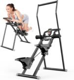 Stair Stepper & Ab Machine by SEWD, 2-in-1 Cardio Workout Equipment with Adjustable Handlebar & Large Pedals, 90% Pre-Assembled Fitness Equipment, Quickly Switch from Stepper to Abdominal Machine - Image 2