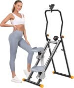 Stair Stepper for Home, Upgraded Vertical Climber Machine for Full-Body Workout, Compact Folding Cardio Exercise Climber, Resistance Adjustable Handlebar & Pedals - Image 2