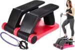 Stepper Climber Fitness Machine, Air Stair Climber Stepper Machine, Cardio Training Step Climber Machine Adjustable Fitness Exercise Machine Resistance Bands, Comfortable Foot Pedals - Image 2