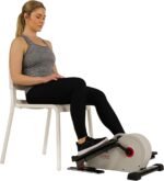 Sunny Health & Fitness Under Desk Pedal Elliptical Machine, Adjustable Resistance Leg Exerciser Home Workout While Sitting for Seniors, Optional Motorize or in Pink with SunnyFit App via Bluetooth - Image 2