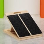 TEMI Slant Board for Calf-Stretching - Wooden Incline Wedge Stretcher for Squats, Foot & Ankle Mobility, Portable Fitness Equipment, Balance Block - Image 2