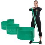 THERABAND CLX Resistance Band with Loops, 5-Foot Band, Green, Heavy, Non-Latex, Elastic Band for Exercise, Mobility & Rehab, Stretching, Home Workouts, Color-Coded for Easy Resistance Levels - Image 2