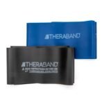 THERABAND Resistance Bands Set, Advanced Kit, Blue, Black, Latex Elastic Bands for Exercise & Physical Therapy, Strength Training for Upper & Lower Body Fitness - Image 2