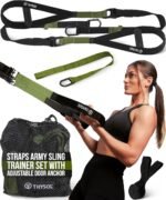 THYSOL® Resistance Trainer Pro Xtreme Straps Army | Sling Trainer Set with Adjustable Door Anchor | Fitness Home Workouts - Suitable for Travelling & for Training Indoor & Outdoor - Image 2