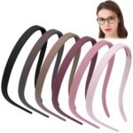 TOBATOBA Headbands for Glasses Wearers No Pressure No Headache Comfortable Hairbands Square Sunglasses Headband for Women Girls, Plastic Headbands with Teeth Non Slip 6Pcs - Image 2