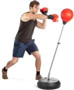 TechTools Punching Bag with Stand, Boxing Bag for Teens & Adults - Height Adjustable - Speed Bag for Training, Boxing Equipment, Stress Relief & Fitness - Image 2