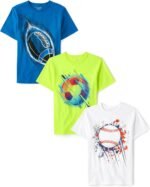 The Children's Place Boys Sports Short Sleeve Graphic T-Shirts, Multipacks - Image 2