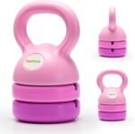 TopMade Adjustable Kettlebell Weights Set Cast Iron Exercise Fitness Kettle Ball Grip 5, 8, 9,12lb Free Weight Men Women Kettlebells for Home Gym Workout Ballistic, Core,Strength Training - Image 2