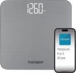 Trackstar Smart Digital Weight Scale | 440 lb Weight Capacity | Trackstar Monitoring App | Bluetooth iOS & Android Compatible | Measure, Track, and Share Results - Image 2
