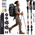 TrailBuddy Trekking Poles – Lightweight 7075 Aluminum Hiking Poles for Women, Men & Seniors – Collapsible Walking Sticks for Travel, Trails & Balance - Image 2