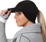 TrailHeads Fleece Ponytail Hat for Women – Trailblazer Reflective Winter Hat with Ponytail Hole for Workouts - Image 2