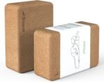 Trideer Cork Yoga Blocks, 2 Pack Natural Cork Blocks, High Density with Non Slip Surface, Eco-Friendly Accessories and Ideal for Yoga, Pilates, Stretching - Image 2