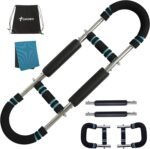 Twister Arm Exerciser – 40-130lbs Adjustable Power Twister Bar with 2 Springs & Training Poster, U Shaped Arm Trainer and Arm Strength Trainer, Chest Workout & Arm Workout Equipment for Men & Women - Image 2