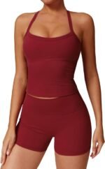 Two Piece Workout Sets For Women Tank Top Matching High Waist Booty Lifting Shorts Gym Yoga Active Wear Outfits - Image 2