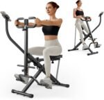 UMAY Squat Machine for Home, Foldable Exercise Equipment, Squat Rowing Machine with 3 High-Strength Resistance Band - Image 2