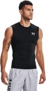 Under Armour Men's HeatGear Compression Sleeveless T-Shirt - Image 2
